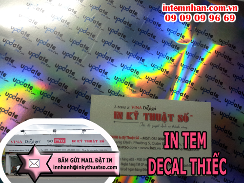 Bấm gửi mail đặt in tem decal thiếc tại Cty TNHH In Kỹ Thuật Số - Digital Printing